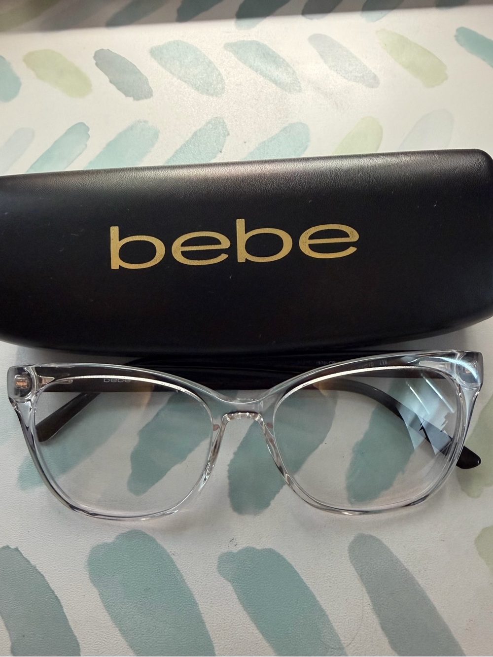 bebe Clear Transparent Frame Women's prescription Glasses